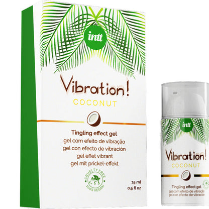 INTT - VIBRATION GEL POTENTE VIBRATORE LIQUIDO VEGANO STIMOLANTE - INTT VEGAN LINE | Lingerie Harness Boutique