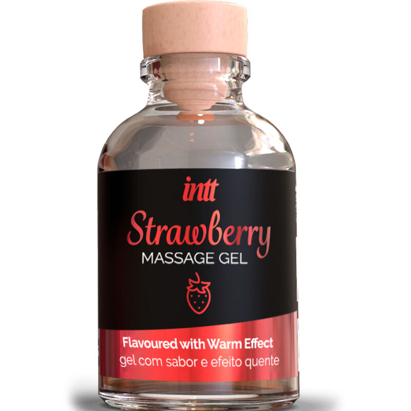 INTT MASSAGE &amp; ORAL SEX - STRAWBERRY FLAVOURED MASSAGE GEL WITH WARMING EFFECT