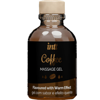 INTT MASSAGE & ORAL SEX - GEL DA MASSAGGIO AL GUSTO DI CAFFÈ EFFETTO CALDO