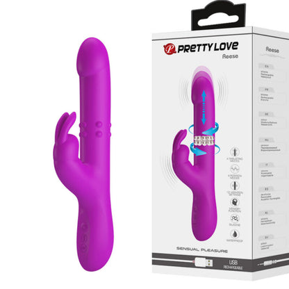 PRETTY LOVE - VIBRATORE REESE CON ROTAZIONE VIOLA - PRETTY LOVE | Lingerie Harness Boutique