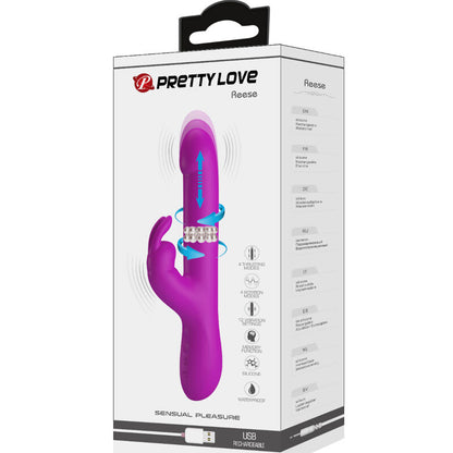 PRETTY LOVE - VIBRATORE REESE CON ROTAZIONE VIOLA - PRETTY LOVE | Lingerie Harness Boutique