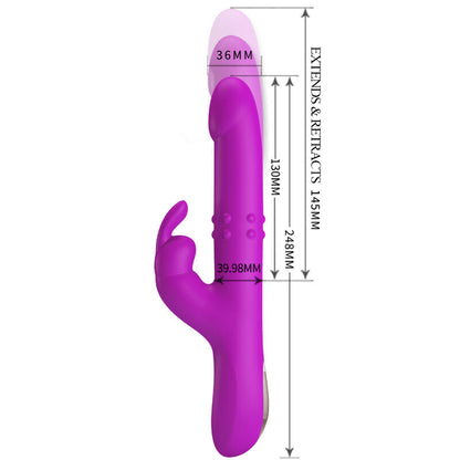 PRETTY LOVE - VIBRATORE REESE CON ROTAZIONE VIOLA - PRETTY LOVE | Lingerie Harness Boutique