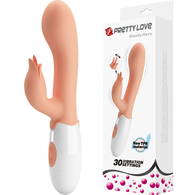 PRETTY LOVE - BLOODY MARY VIBRATORE CON STIMOLATORE - PRETTY LOVE | Lingerie Harness Boutique