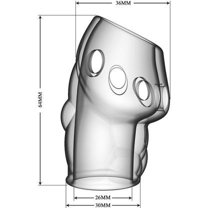 PRETTY LOVE - OSCAR SPESSORE PER PENE TRASPARENTE - PRETTY LOVE MALE | Lingerie Harness Boutique