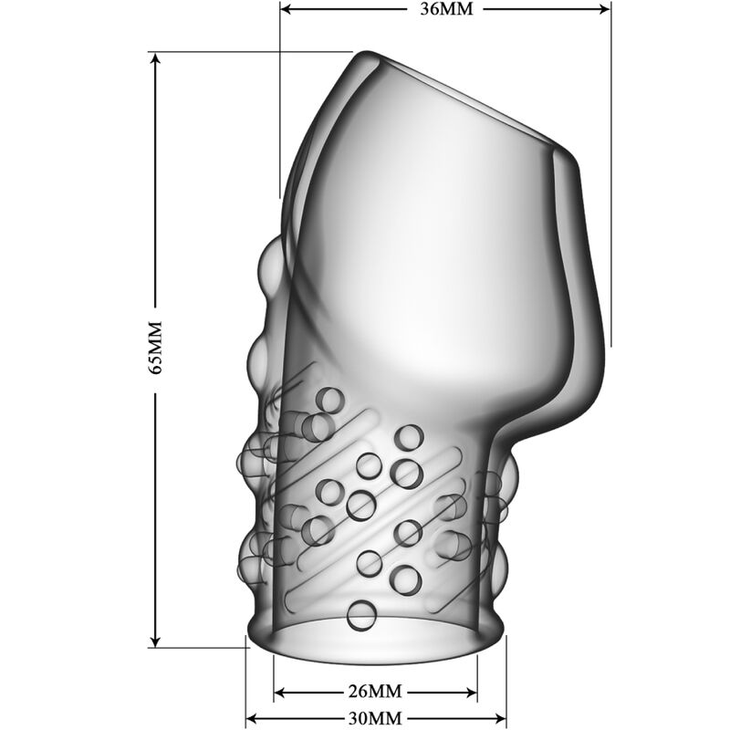 PRETTY LOVE - MATIAS SPESSORE PER PENE TRASPARENTE - PRETTY LOVE MALE | Lingerie Harness Boutique