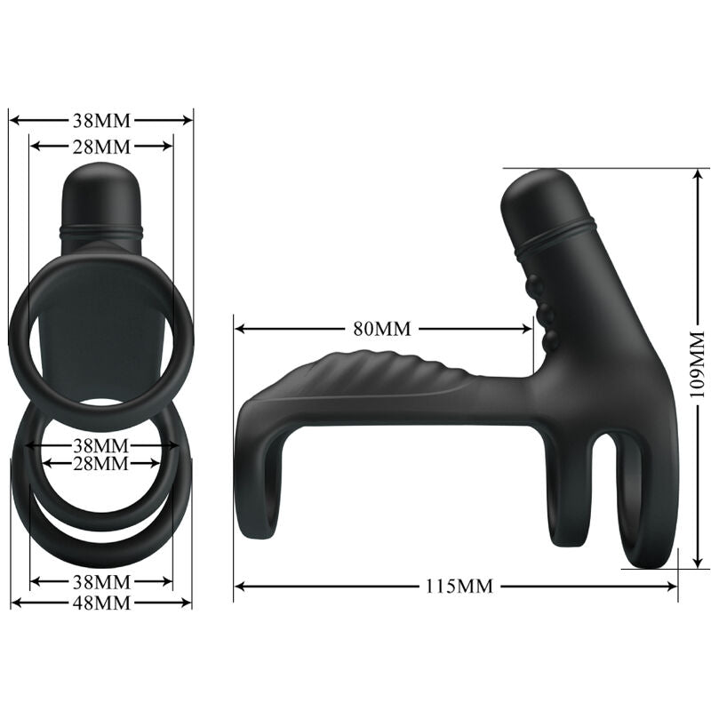 PRETTY LOVE - MANICA DI ESTENSIONE ELASTICA IN SILICONE MORBIDO - PRETTY LOVE MALE | Lingerie Harness Boutique