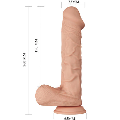 BAILE - BEAUTIFUL MEETING BERGRISI DILDO FLEXIBLE REALISTIC 26 CM NATURAL