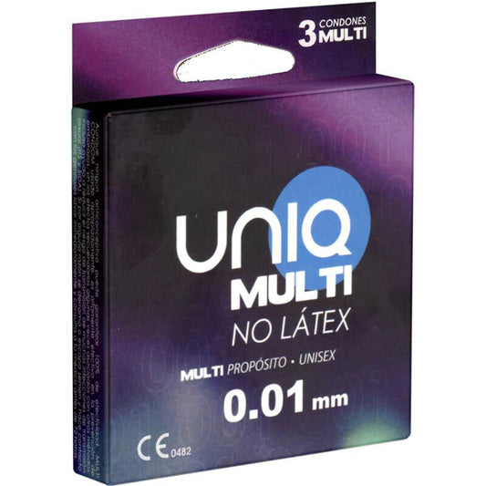 UNIQ - PRESERVATIVO SENZA LATTICE MULTI 3 UNITÀ - UNIQ | Lingerie Harness Boutique