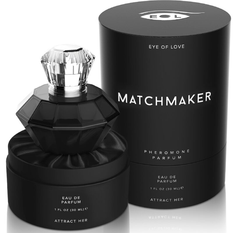 EYE OF LOVE - MATCHMAKER BLACK DIAMOND PROFUMO AI FEROMONI ATTRACT HER 30 ML - EYE OF LOVE | Lingerie Harness Boutique