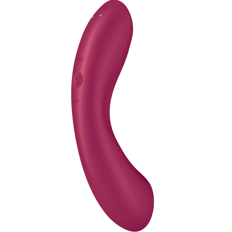 SATISFYER - CURVE TRINITY 1 AIR PULSE VIBRAZIONE GRIGIO - SATISFYER AIR PULSE | Lingerie Harness Boutique