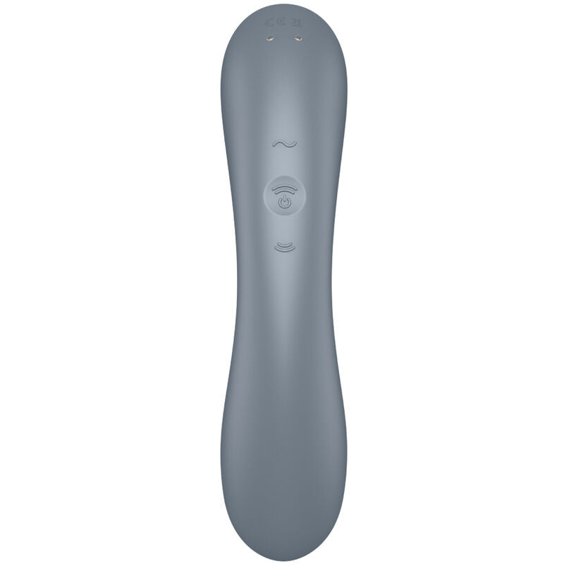 SATISFYER - CURVE TRINITY 1 AIR PULSE VIBRAZIONE GRIGIO - SATISFYER AIR PULSE | Lingerie Harness Boutique