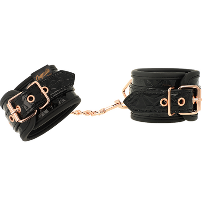 COQUETTE CHIC DESIRE - MANETTE EDIZIONE NERA CON FODERA IN NEOPRENE - COQUETTE FANTASY | Lingerie Harness Boutique