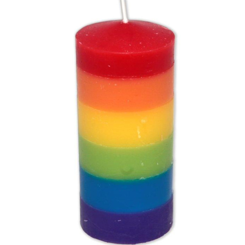 PRIDE - LARGE CANDLE WITH LGBT FLAG