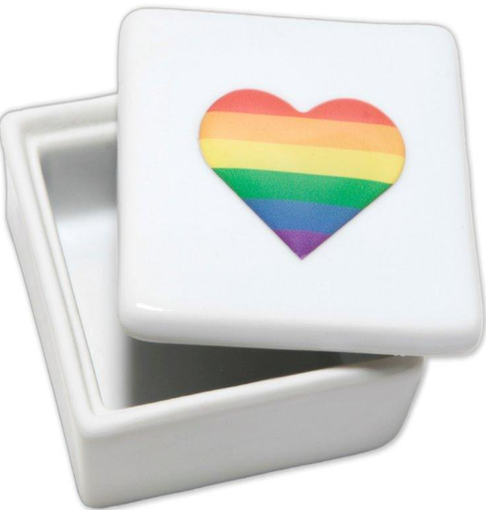 PRIDE - LGBT HEART SQUARE JEWELRY BOX