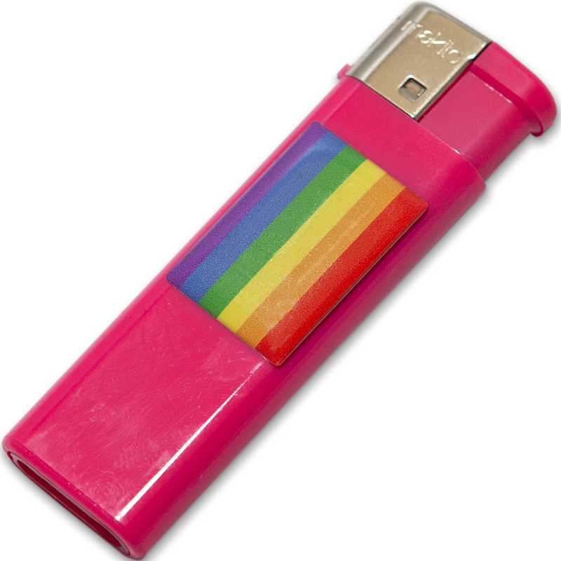 PRIDE - LIGHT FUCHSIA WITH LGBT FLAG