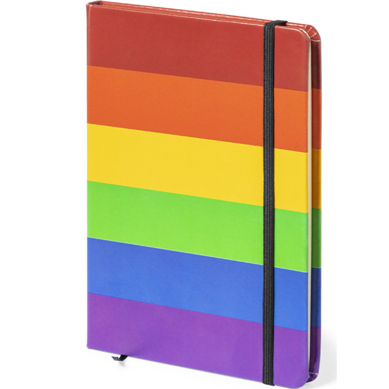 PRIDE - LGBT FLAG NOTEBOOK 15 x 21 cm