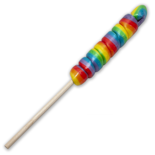 PRIDE - SMALL LICKING CONE WITH LGBT FLAG FOR CULO, CULO MY PIRULO /it/pt/pt/it/fr/it/