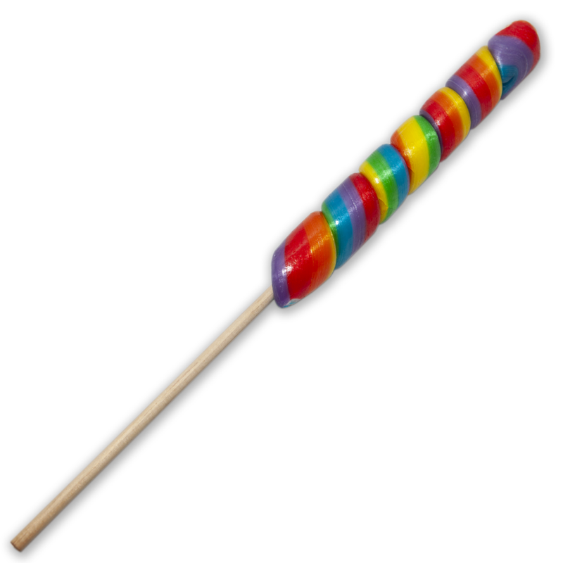 PRIDE - SMALL LOLLIPPERS WITH THE LGBT FLAG FOR CULO, CULO MY PIRULO /it/pt/pt/it/fr/it/