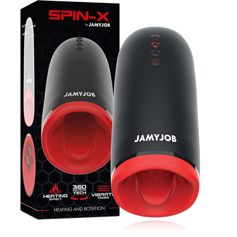 JAMYJOB - MASTURBATORE RISCALDANTE E ROTANTE SPIN-X - JAMYJOB | Lingerie Harness Boutique