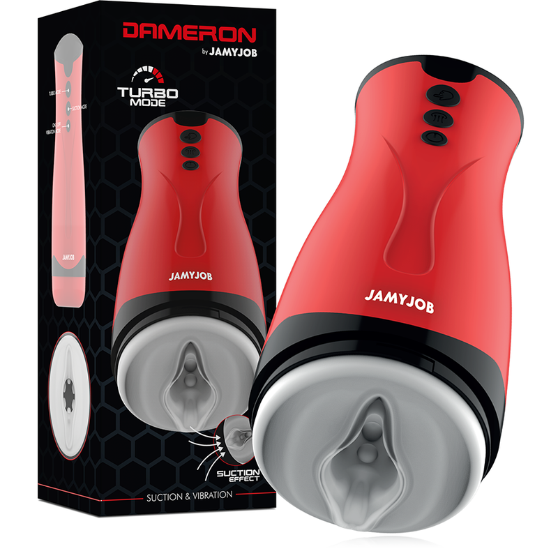 JAMYJOB - MASTURBATORE DAMERON CON ASPIRAZIONE E VIBRAZIONE - JAMYJOB | Lingerie Harness Boutique