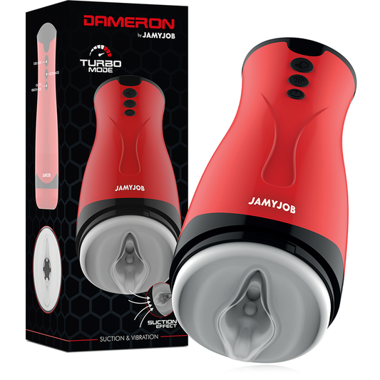 JAMYJOB - MASTURBATORE DAMERON CON ASPIRAZIONE E VIBRAZIONE - JAMYJOB | Lingerie Harness Boutique