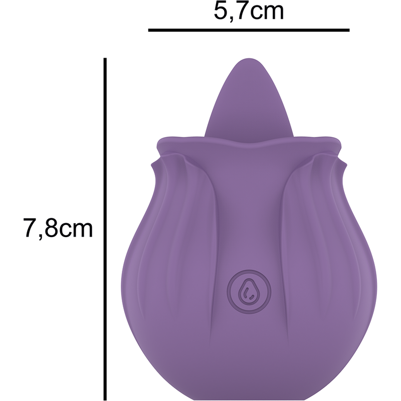 INTENSE - VIOLA CL TORIS STIMOLATORE 10 VIBRAZIONI LILLA - INTENSE FUN | Lingerie Harness Boutique