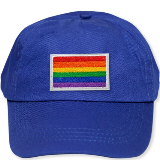 PRIDE - BLUE HAT WITH LGBT FLAG