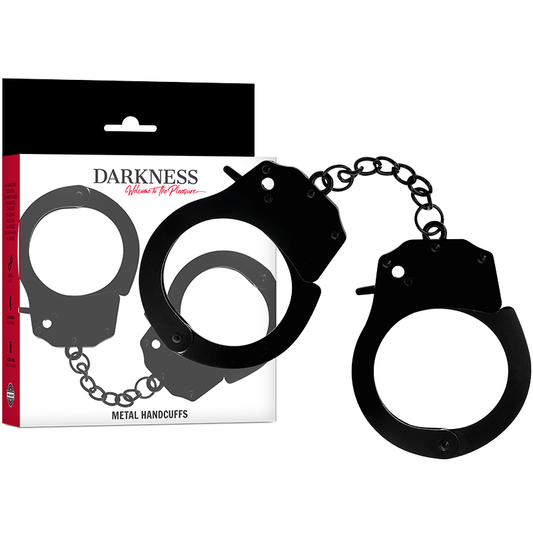 DARKNESS - MANETTE IN METALLO PER MANI NERE - DARKNESS BONDAGE | Lingerie Harness Boutique