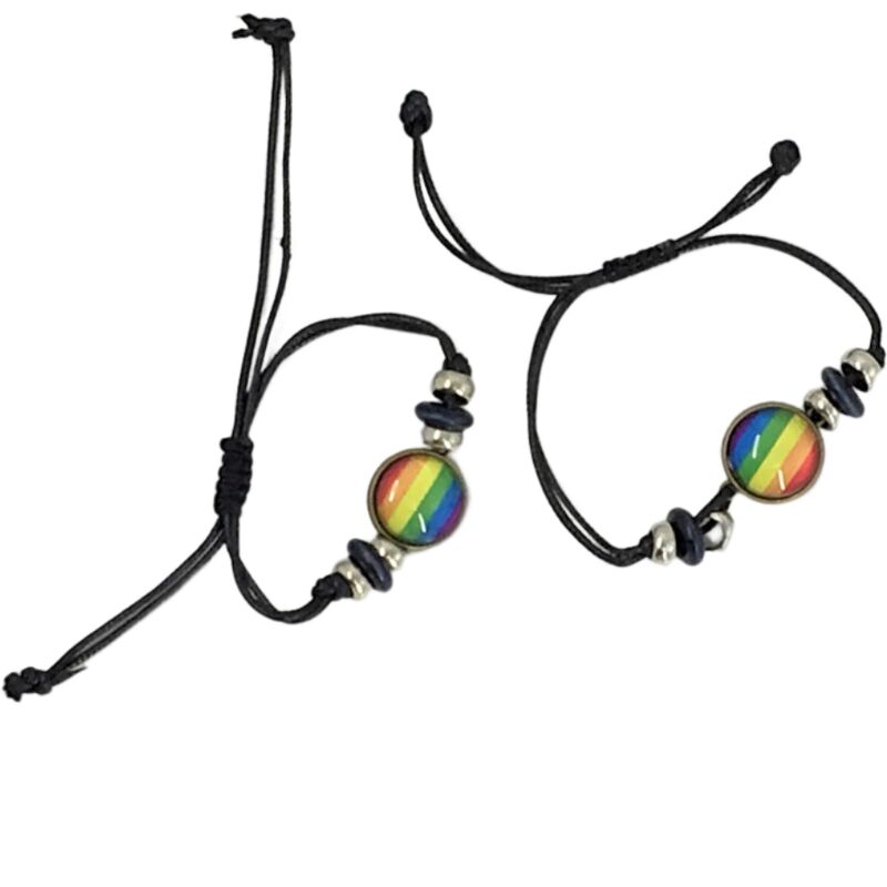 PRIDE - CENTER CIRCLE BRACELET WITH LGBT FLAG