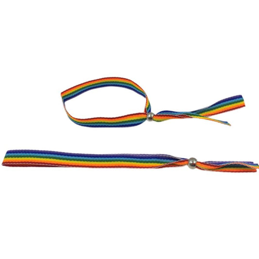 PRIDE - BRACCIALE CON SFERE IN ARGENTO CON BANDIERA LGBT - PRIDE | Lingerie Harness Boutique