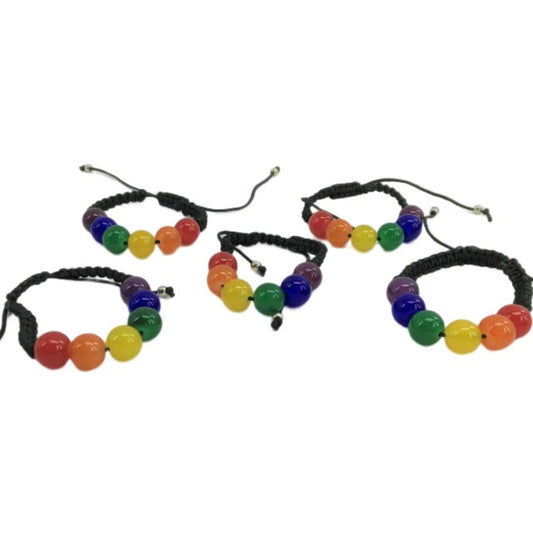 PRIDE - SMALL BALL BRACELET WITH LGBT FLAG