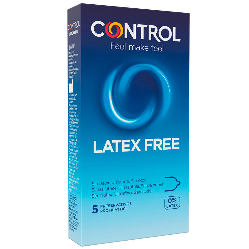 CONTROL - FREE SIN LATEX CONDOMS 5 UNITS - CONTROL CONDOMS | Lingerie Harness Boutique
