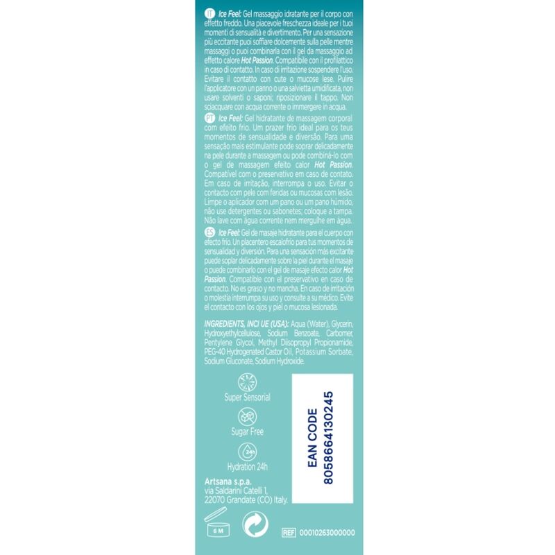 CONTROL - GEL 3 IN 1 ICE FEEL 200 ML - CONTROL LUBES | Lingerie Harness Boutique