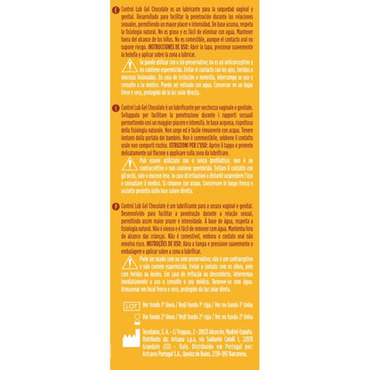 CONTROL - LUB GEL LUBRIFICANTE AL CIOCCOLATO 75 ML - CONTROL LUBES | Lingerie Harness Boutique