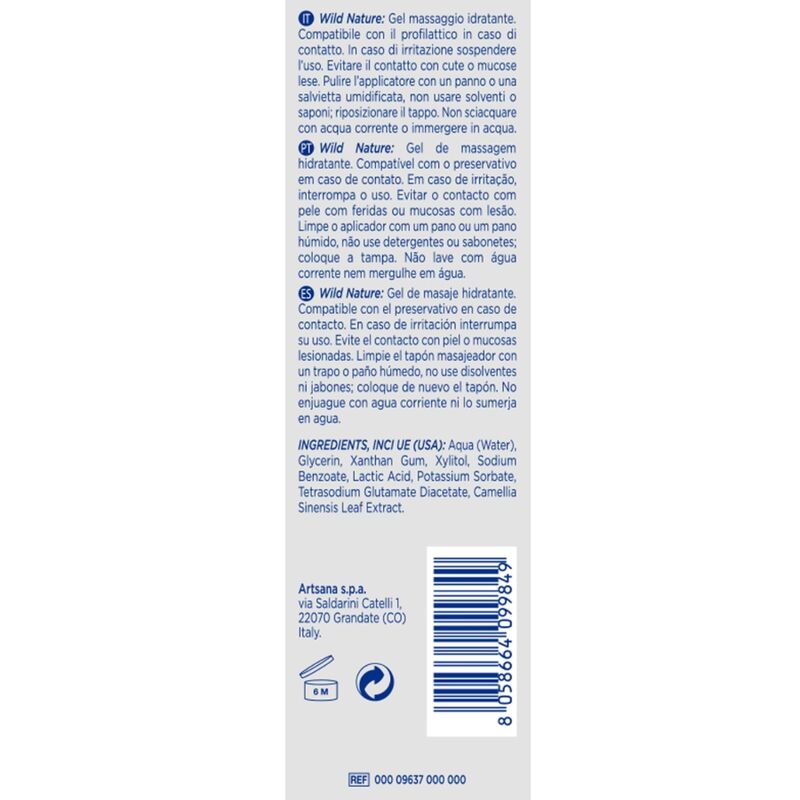 CONTROL - GEL DA MASSAGGIO WILD NATURE 3 IN 1 200 ML - CONTROL LUBES | Lingerie Harness Boutique