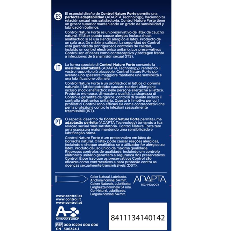 CONTROL - FORTE 12 UNITÀ - CONTROL CONDOMS | Lingerie Harness Boutique