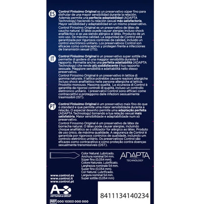 CONTROL - FINISSIMO ORIGINALE 6 UNITÀ - CONTROL CONDOMS | Lingerie Harness Boutique