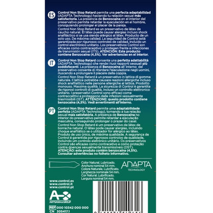 CONTROL - NON STOP RETARD CONDOMS 12 UNITS - CONTROL CONDOMS | Lingerie Harness Boutique