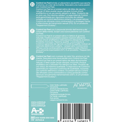CONTROL - EFFETTO ICE FEEL COOL 10 UNITÀ - CONTROL CONDOMS | Lingerie Harness Boutique