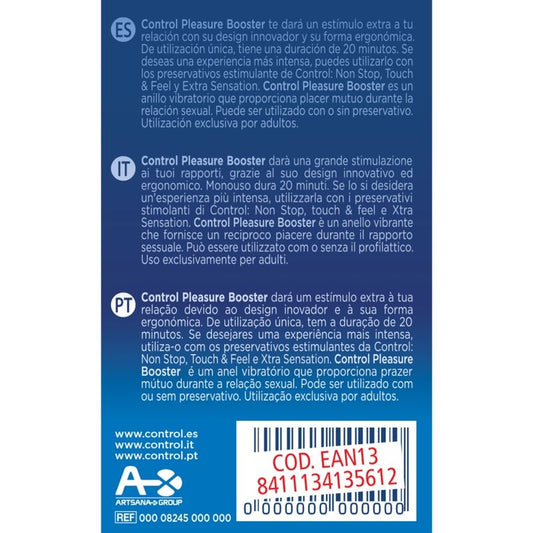 CONTROL - ANELLO VIBRATORE PLEASURE BOOSTER - CONTROL TOYS | Lingerie Harness Boutique