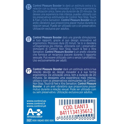 CONTROL - ANELLO VIBRATORE PLEASURE BOOSTER - CONTROL TOYS | Lingerie Harness Boutique