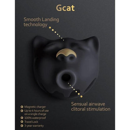 G-VIBE - GCAT MYSTIC NERO VENTOSA CLITORIDE - G-VIBE | Lingerie Harness Boutique