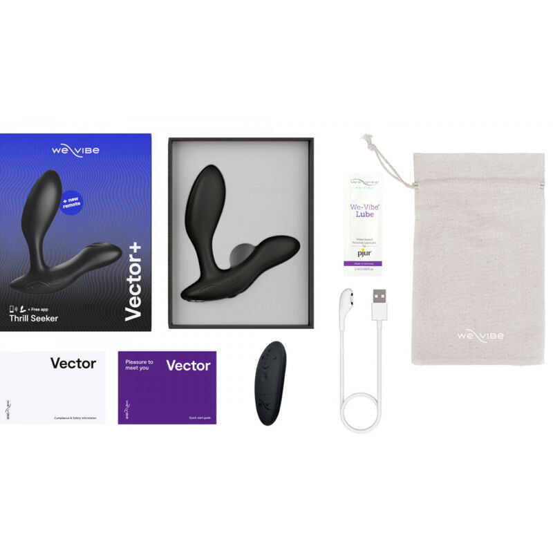 WE-VIBE - VECTOR+ BLACK PROSTATIC MASSAGER