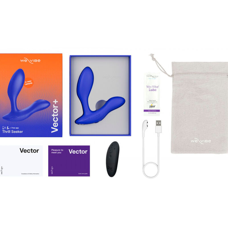 WE-VIBE - VECTOR+ BLUE PROSTATIC MASSAGER