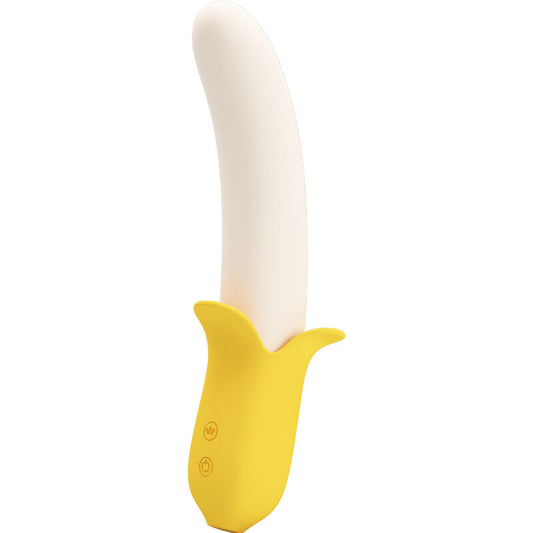 PRETTY LOVE - BANANA GEEK SUPER POWER 7 VIBRATIONS UP AND DOWN BLACK SILICONE