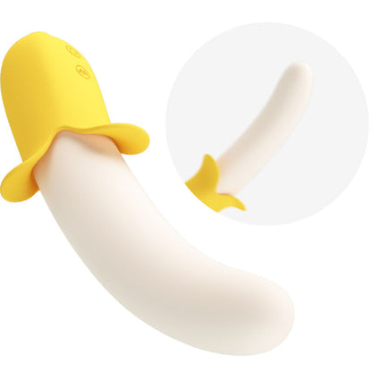 PRETTY LOVE - BANANA GEEK SUPER POWER 7 VIBRAZIONI SU E GIÙ SILICONE NERO - PRETTY LOVE | Lingerie Harness Boutique