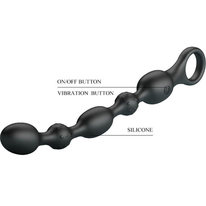 PRETTY LOVE - VAN ANAL BALLS 10 VIBRAZIONI IN SILICONE RICARICABILE - PRETTY LOVE | Lingerie Harness Boutique