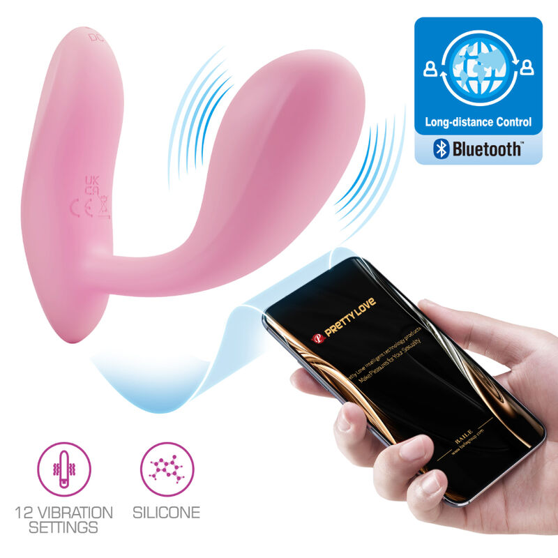 PRETTY LOVE - BAIRD G-SPOT 12 VIBRATIONS RECHARGEABLE APP PINK