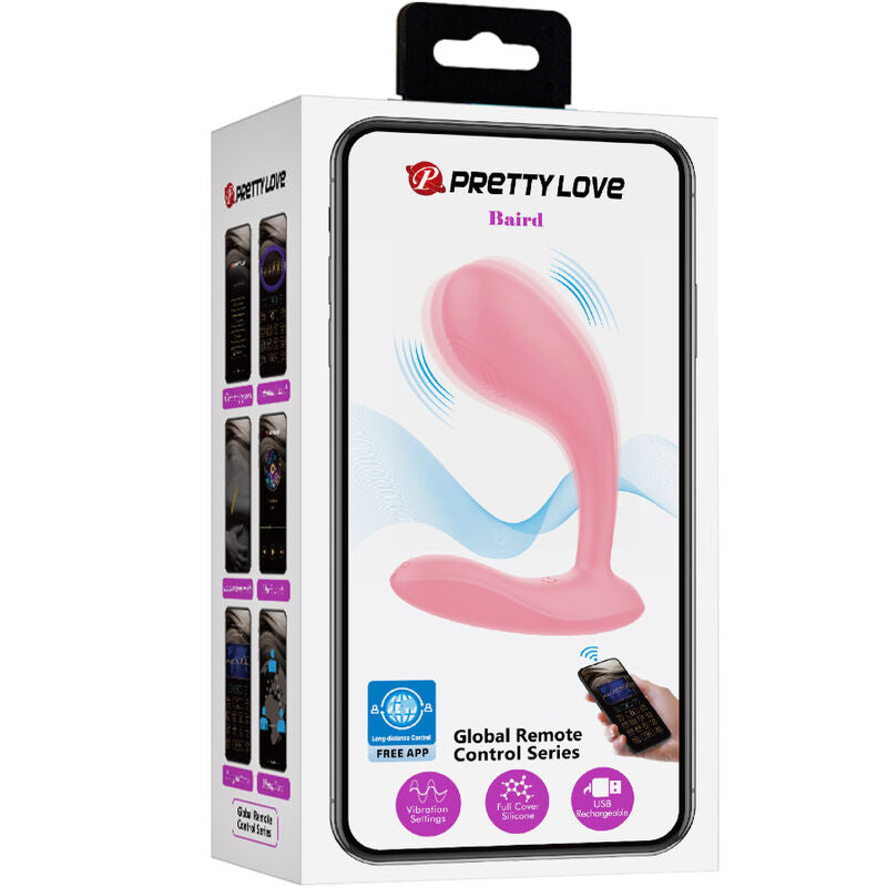 PRETTY LOVE - BAIRD G-SPOT 12 VIBRATIONS RECHARGEABLE APP PINK