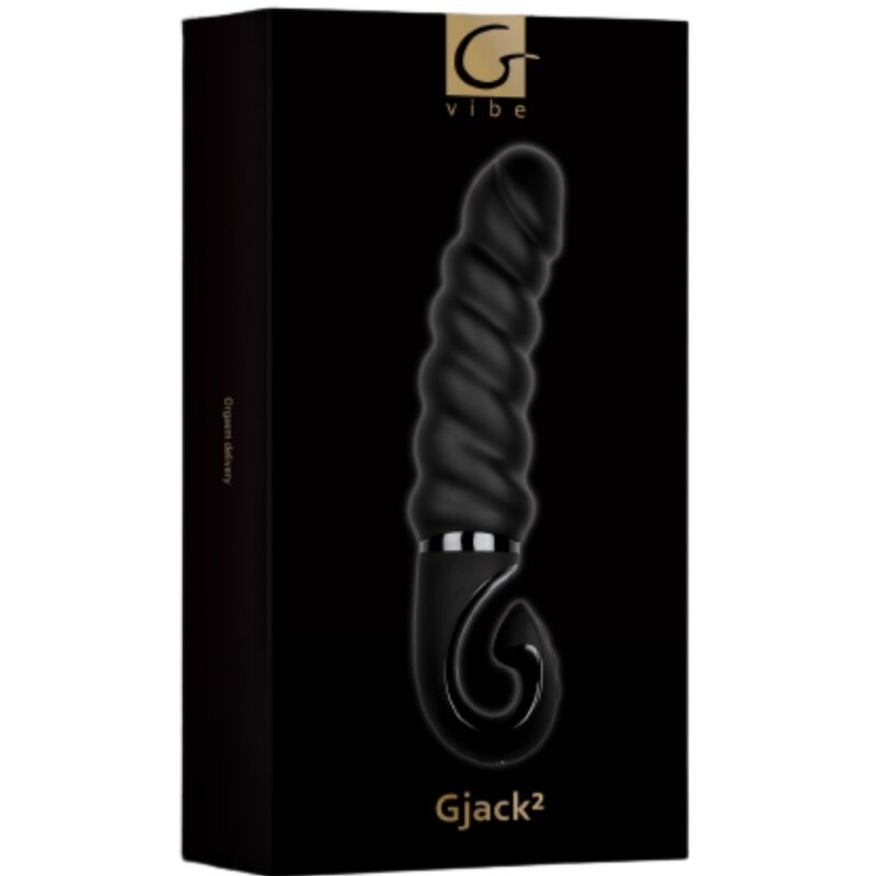 G-VIBE - G-JACK 2 - DILDO VIBRANTE NERO - G-VIBE | Lingerie Harness Boutique